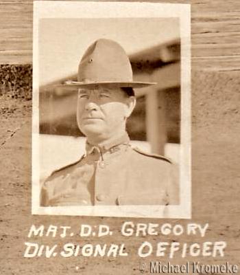 Maj. D. D. Gregory - Div. Signal Officer