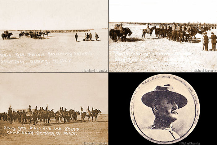 Brig Gen Mauldin And His Staff On Parade at Camp Cody