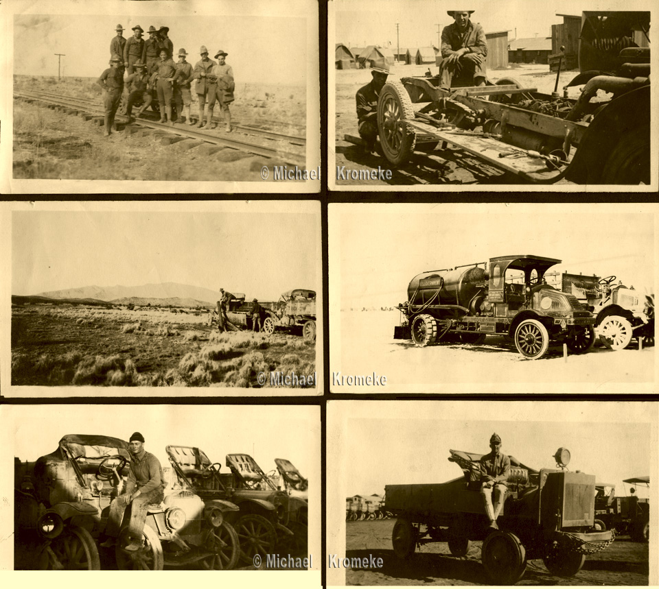 Camp Cody Soldiers With Vehicles, 1917-1918