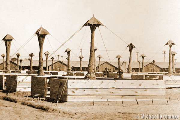 Furled Tents at Camp Cody