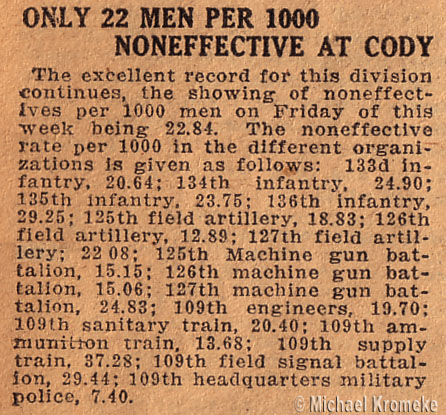Only 22 Men Per 1000 Noneffective