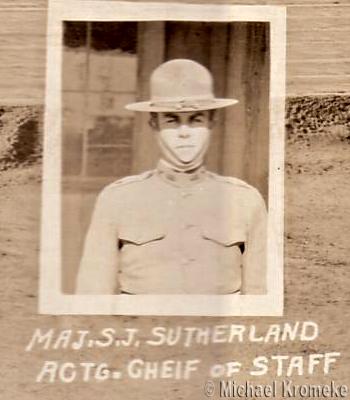 Maj. S. J. Sutherland - Actg. Cheif Of Staff