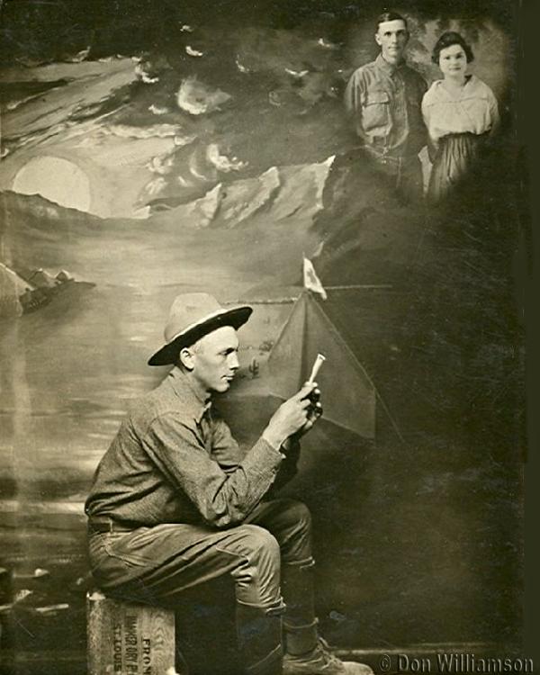 Studio Portrait at Camp Deming, New Mexico