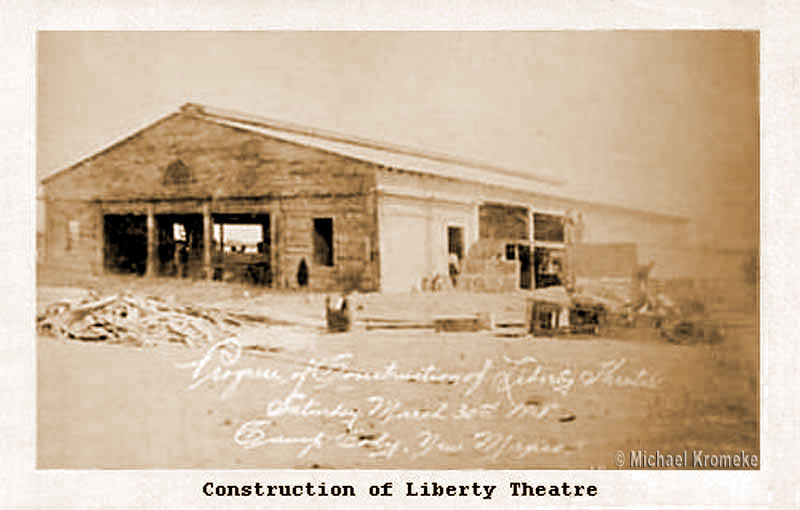 Construction of Liberty Theater - Camp Cody