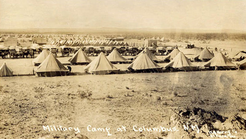 Military Camp At Columbus, New Mexico