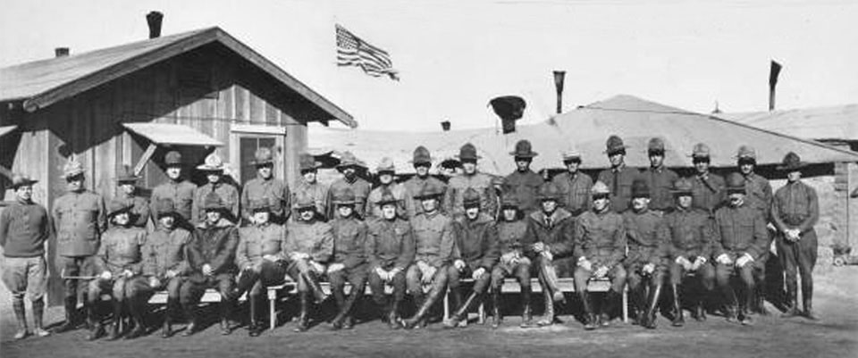 Officers At Base Headquarters - Columbus, New Mexico