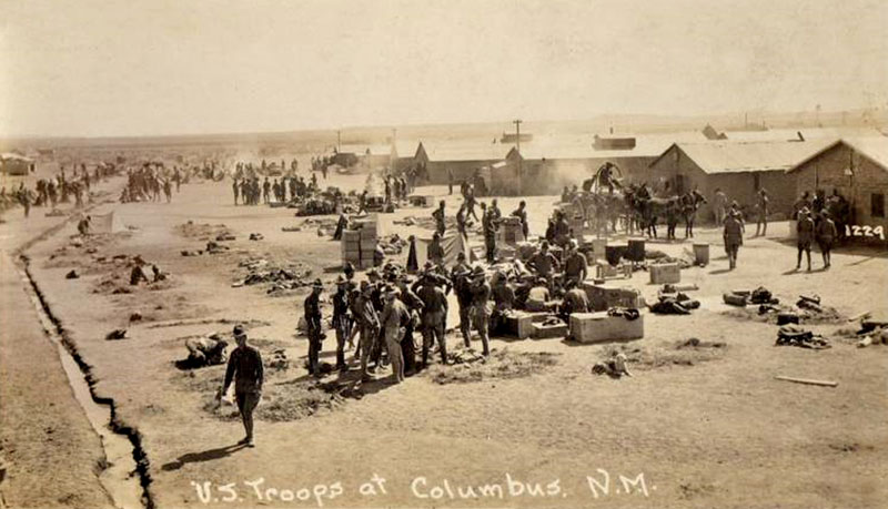 U.S. Troops At Columbus, New Mexico