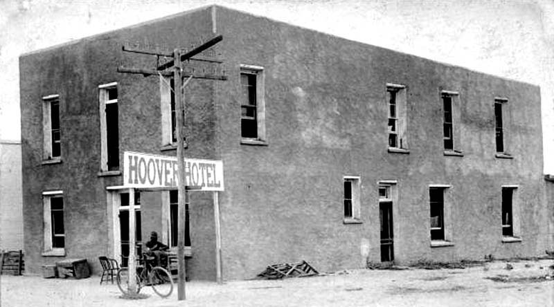 Hoover Hotel Damaged  on March 9, 1916 - Columbus, New Mexico
