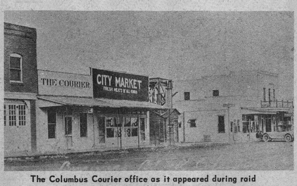 The Columbus Courier Office 1916