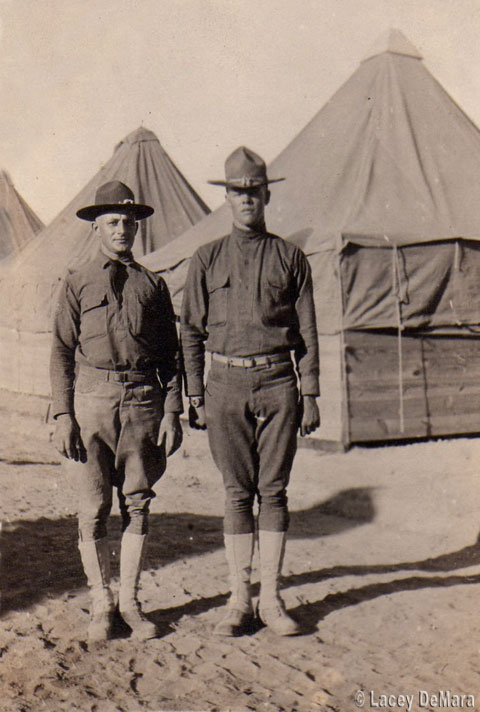 Charles Butes & Earl DeMara at Camp Cody