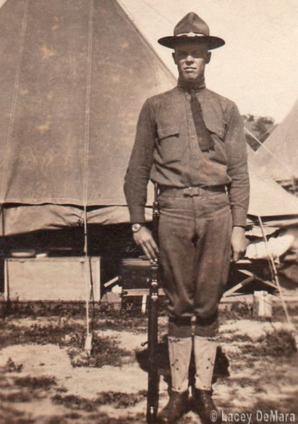 Earl J. DeMara at Camp Deming, New Mexico