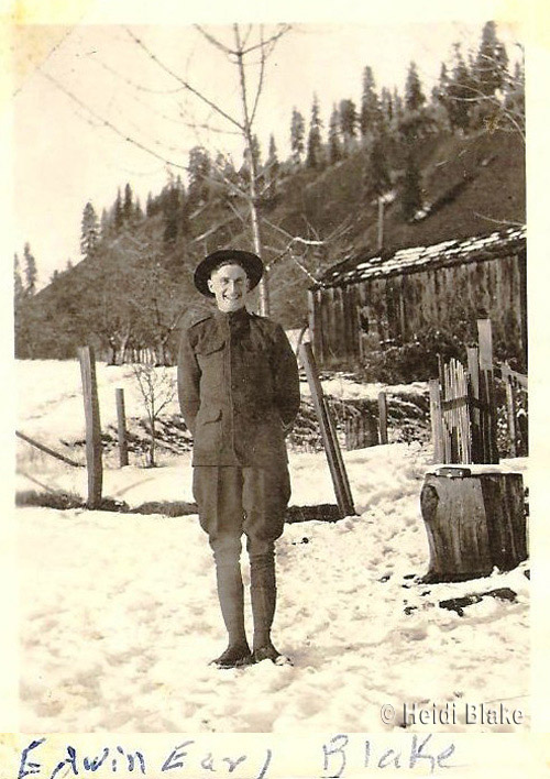 Edwin Earl Blake at Camp Deming, New Mexico