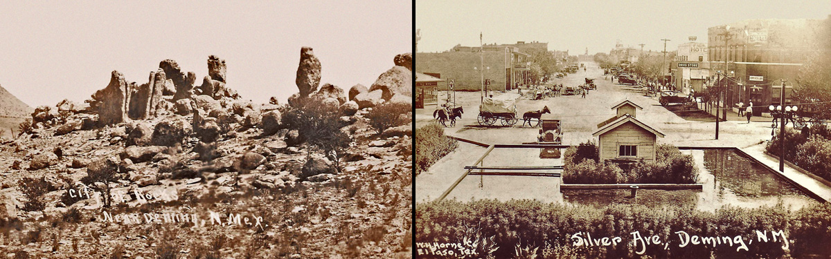 City Of Rocks Postcard and Silver Ave., Deming, New Mexico Postcard